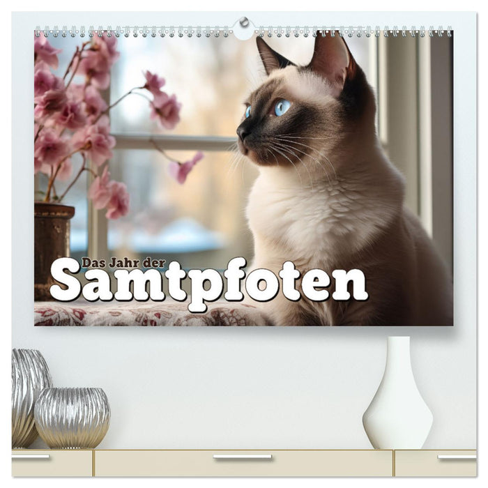 Das Jahr der Samtpfoten (CALVENDO Premium Wandkalender 2025)