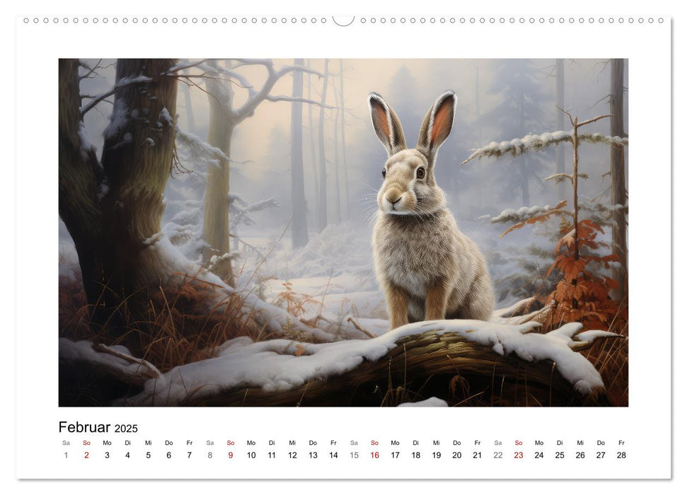 Hasenliebe (CALVENDO Wandkalender 2025)