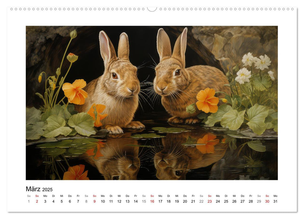 Hasenliebe (CALVENDO Wandkalender 2025)