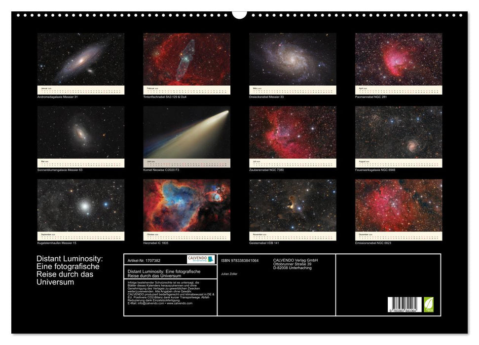 Distant Luminosity: Eine fotografische Reise durch das Universum (CALVENDO Wandkalender 2025)