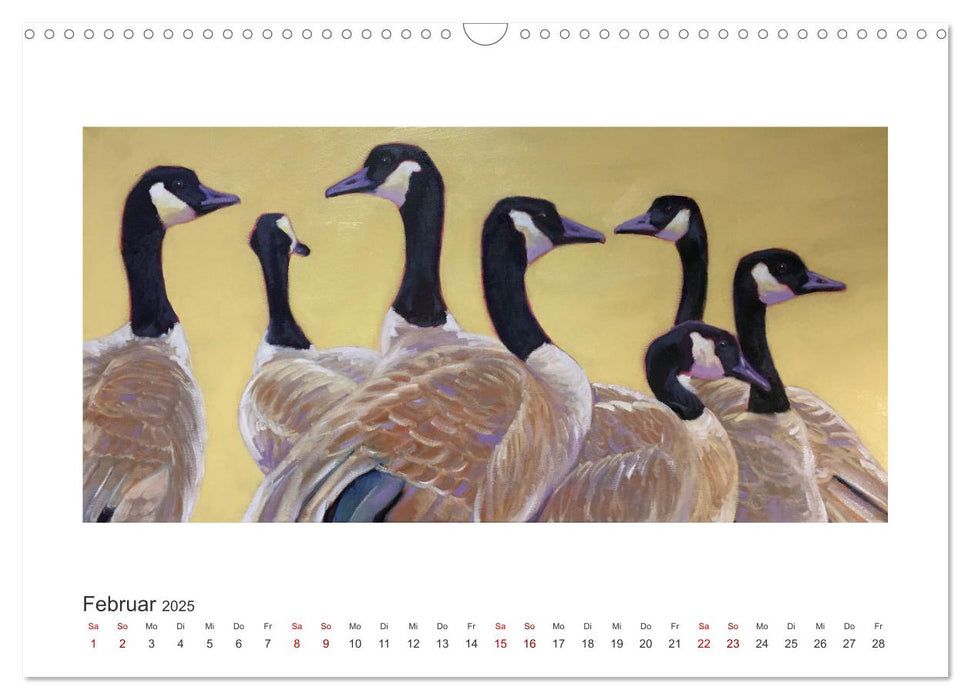 Auf leichten Schwingen - Zugvögel (CALVENDO Wandkalender 2025)