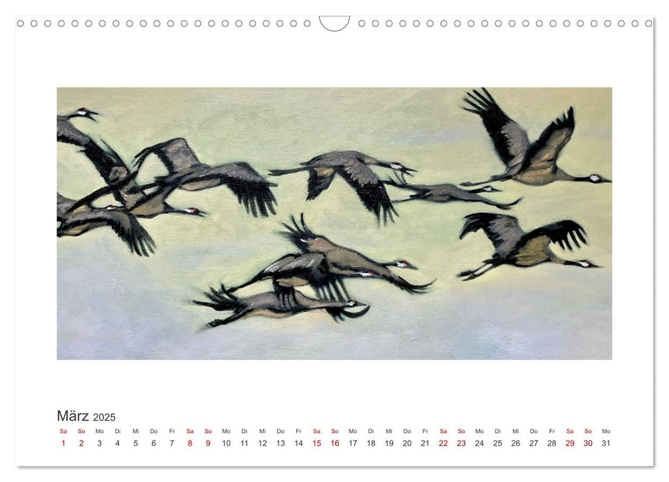 Auf leichten Schwingen - Zugvögel (CALVENDO Wandkalender 2025)