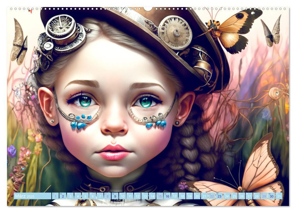 Kleine Steampunk Stars (CALVENDO Wandkalender 2025)