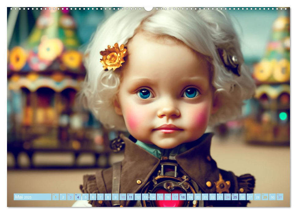 Kleine Steampunk Stars (CALVENDO Wandkalender 2025)