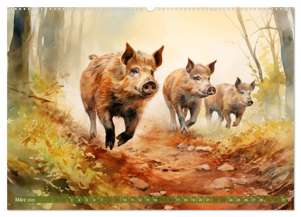 Zwölf Monate im Wald (CALVENDO Premium Wandkalender 2025)