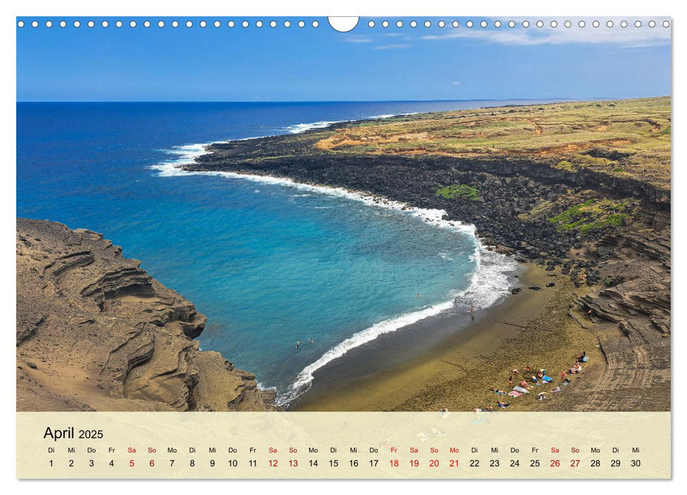 Hawaii - Eindrücke von Big Island, Kauai & Oahu (CALVENDO Wandkalender 2025)