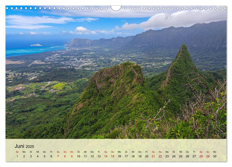 Hawaii - Eindrücke von Big Island, Kauai & Oahu (CALVENDO Wandkalender 2025)