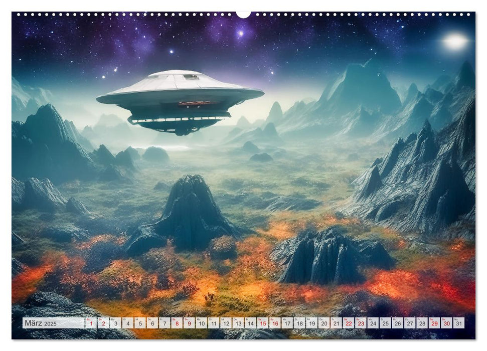 Extraterrestrisch - Auf fremden Planeten (CALVENDO Wandkalender 2025)