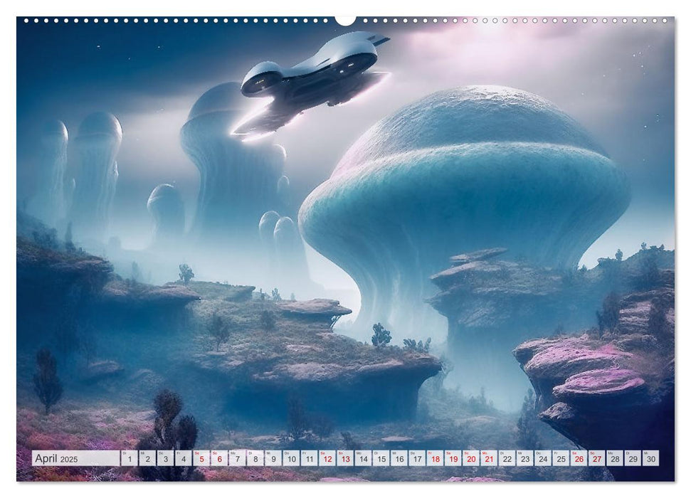 Extraterrestrisch - Auf fremden Planeten (CALVENDO Wandkalender 2025)