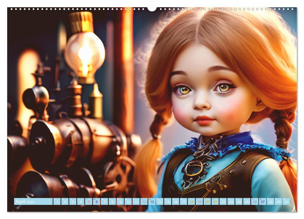 Kleine Steampunk Stars (CALVENDO Premium Wandkalender 2025)