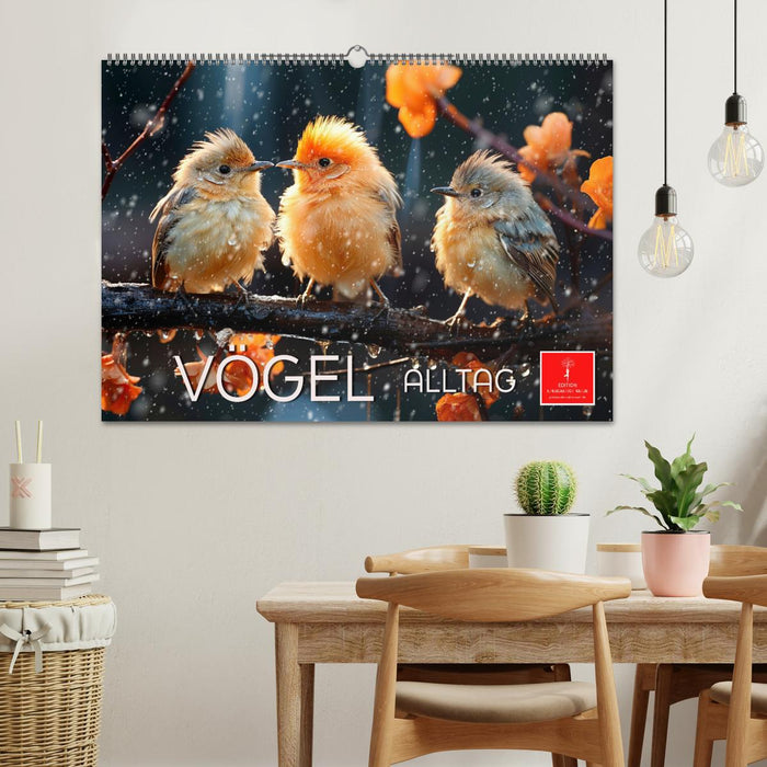 Vögel Alltag (CALVENDO Wandkalender 2025)