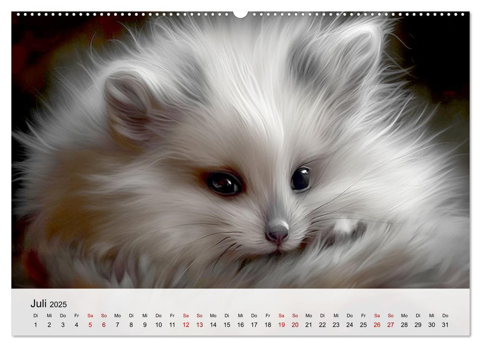 Zauberhafte Fluffies (CALVENDO Premium Wandkalender 2025)