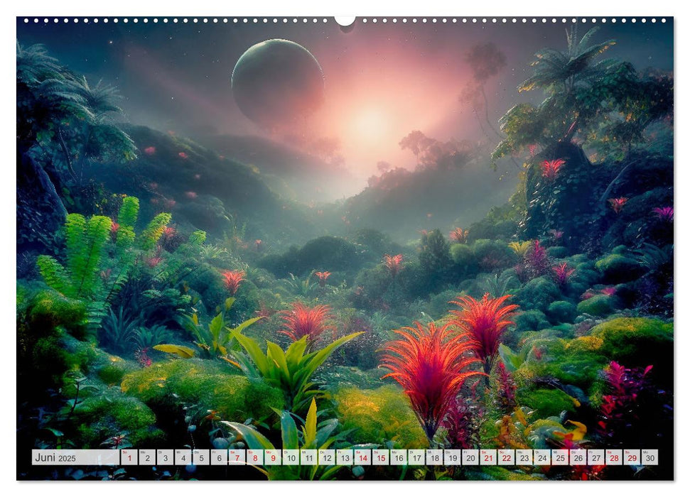 Extraterrestrisch - Auf fremden Planeten (CALVENDO Premium Wandkalender 2025)