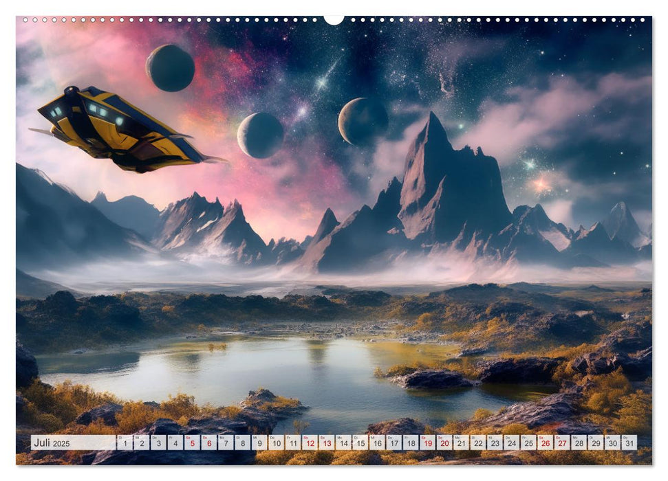 Extraterrestrisch - Auf fremden Planeten (CALVENDO Premium Wandkalender 2025)