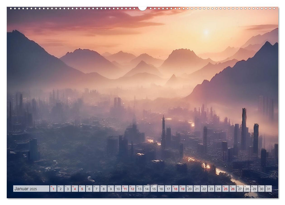 Gigapolis (CALVENDO Premium Wandkalender 2025)