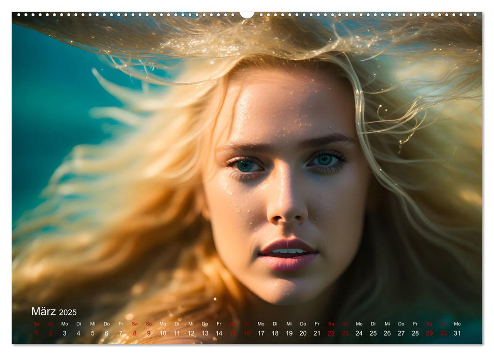 Models unter Wasser (CALVENDO Premium Wandkalender 2025)