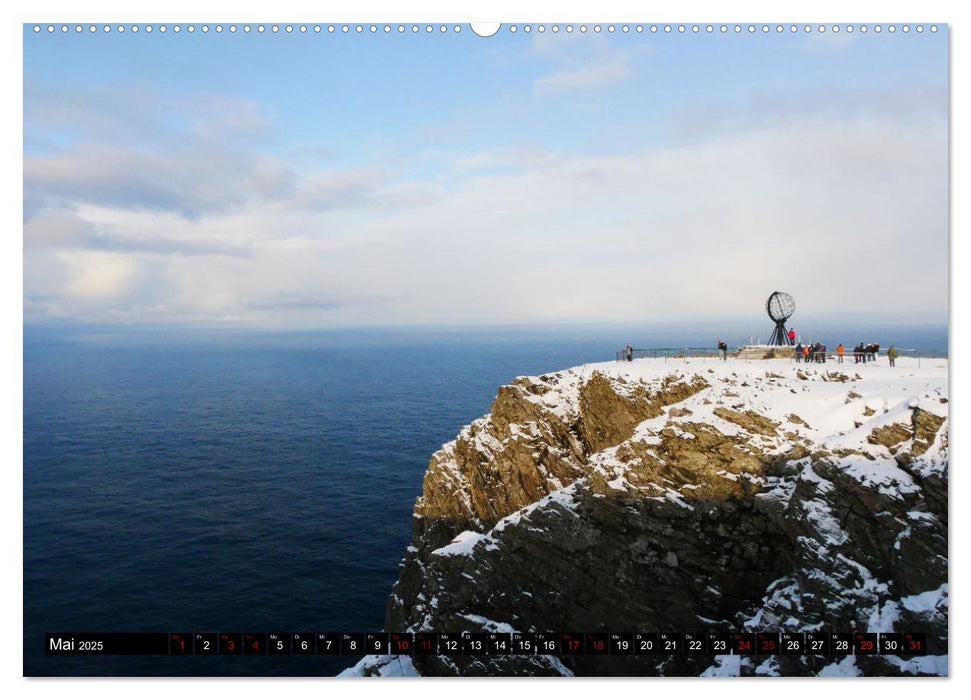 Bergen - Kirkenes - Bergen mit dem Postschiff (CALVENDO Premium Wandkalender 2025)