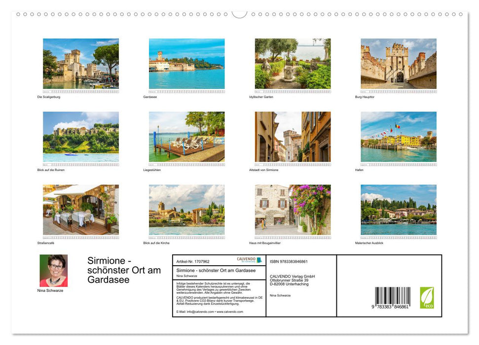 Sirmione - schönster Ort am Gardasee (CALVENDO Premium Wandkalender 2025)