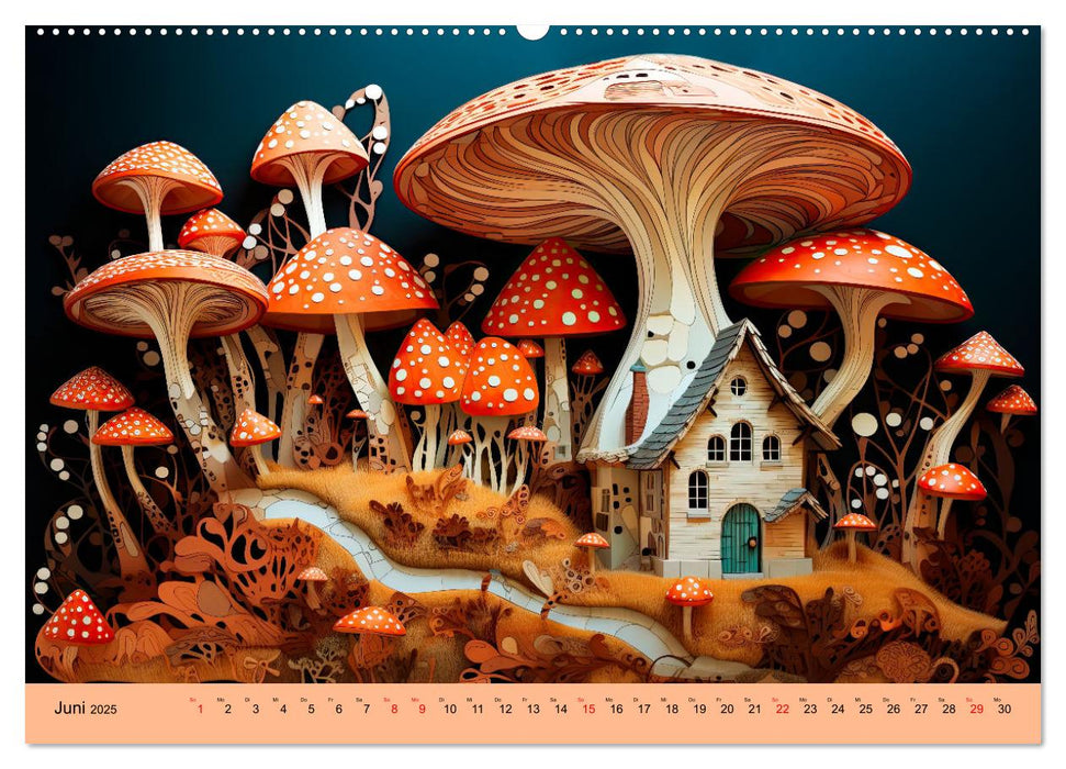 Magie der Pilze (CALVENDO Premium Wandkalender 2025)