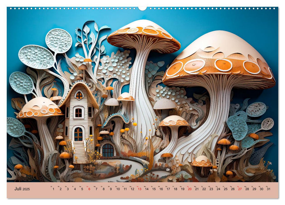 Magie der Pilze (CALVENDO Premium Wandkalender 2025)