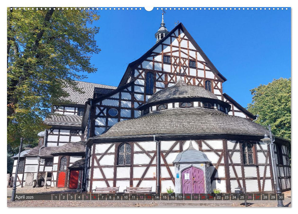 Schweidnitz in Polen mit Friedenskirche (CALVENDO Wandkalender 2025)