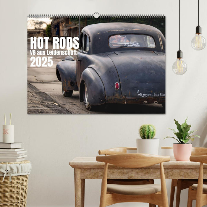 HOT RODS V8 aus Leidenschaft (CALVENDO Wandkalender 2025)