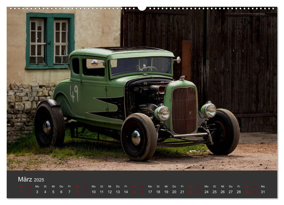 HOT RODS V8 aus Leidenschaft (CALVENDO Wandkalender 2025)