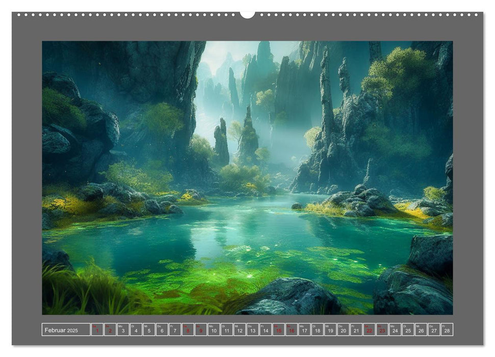 Träumereien in Grün (CALVENDO Premium Wandkalender 2025)