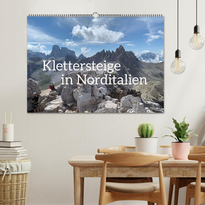 Klettersteige in Norditalien (CALVENDO Wandkalender 2025)