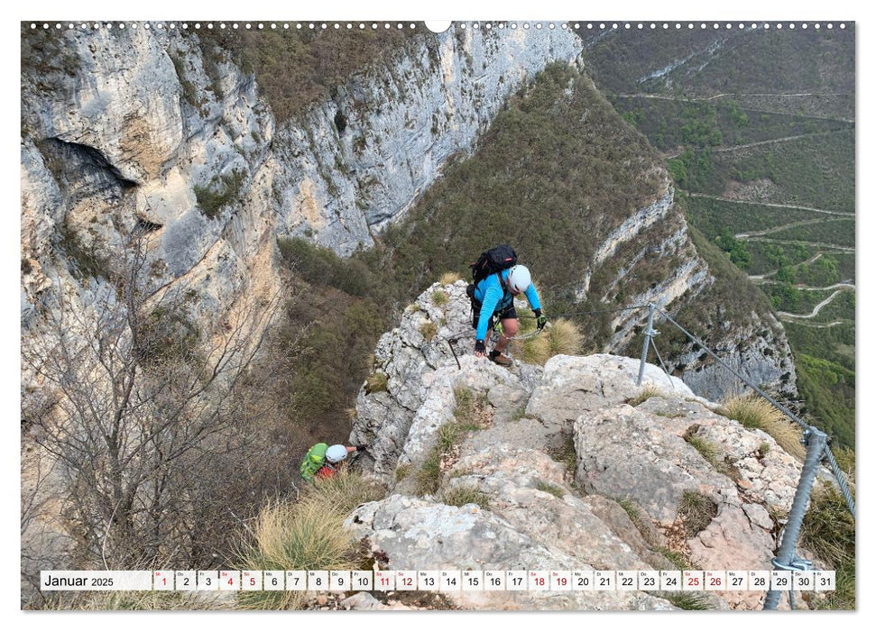 Klettersteige in Norditalien (CALVENDO Wandkalender 2025)