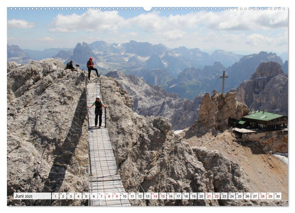 Klettersteige in Norditalien (CALVENDO Wandkalender 2025)