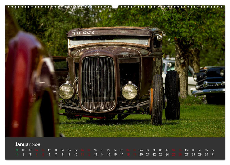 HOT RODS V8 aus Leidenschaft (CALVENDO Premium Wandkalender 2025)