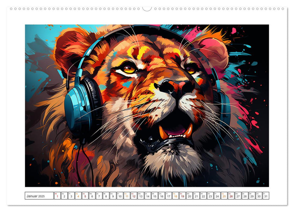 Musik Safari (CALVENDO Premium Wandkalender 2025)