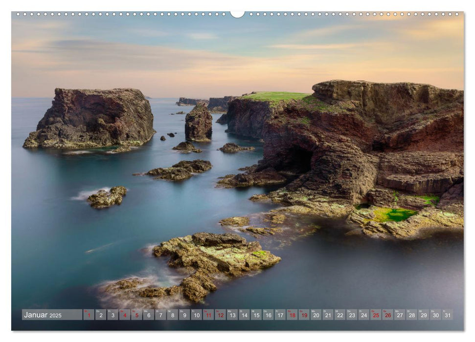 Wildes Shetland, die Wikinger-Inseln am Rande der Welt. (CALVENDO Wandkalender 2025)