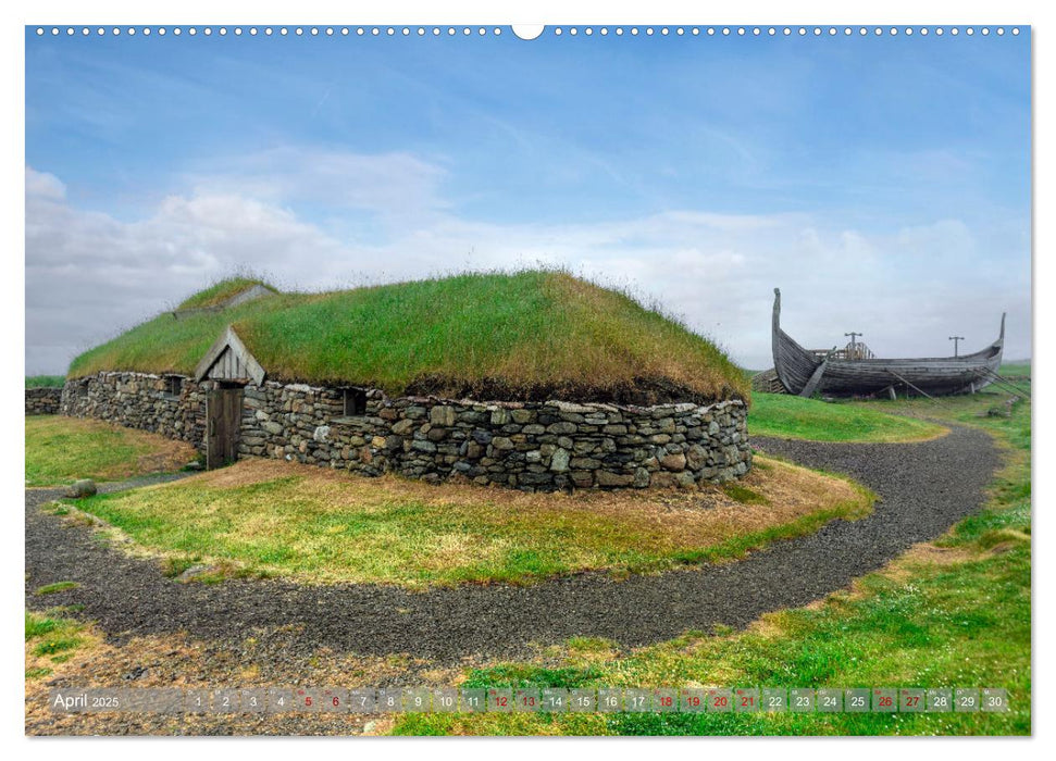 Wildes Shetland, die Wikinger-Inseln am Rande der Welt. (CALVENDO Wandkalender 2025)