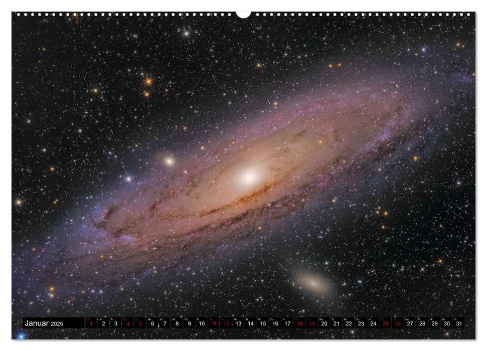 Galaxien im Universum (CALVENDO Wandkalender 2025)