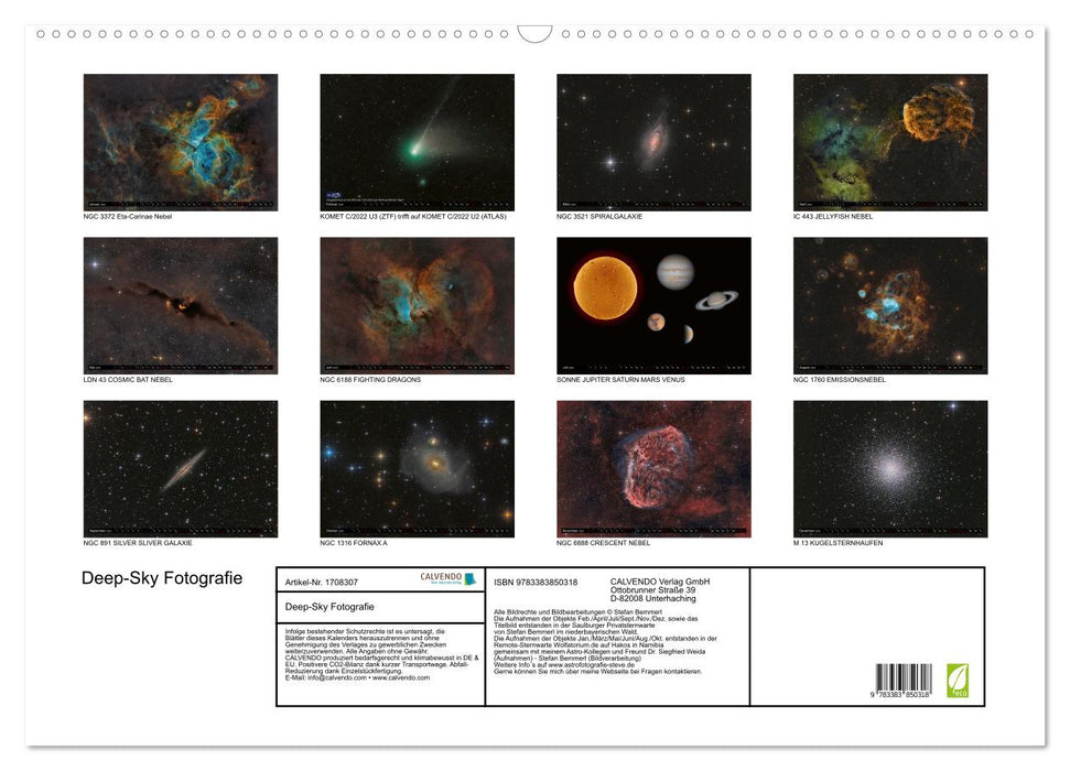 Deep-Sky Fotografie (CALVENDO Wandkalender 2025)