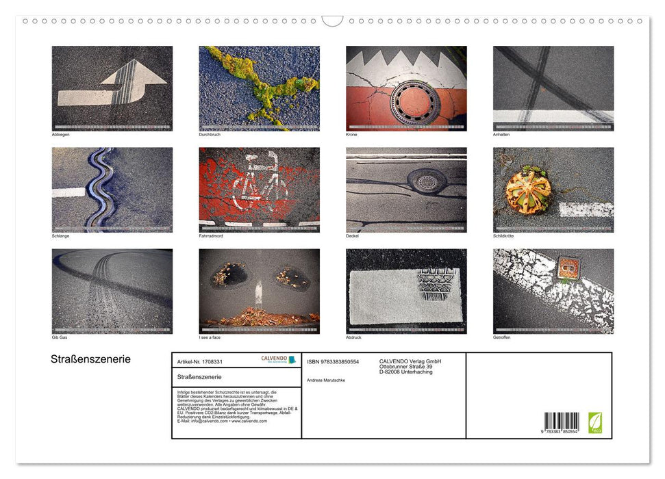Straßenszenerie (CALVENDO Wandkalender 2025)