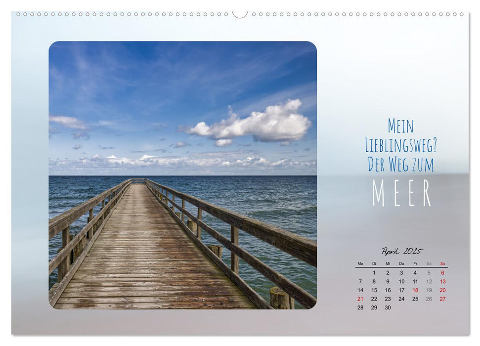 Mehr oder weniger Meer (CALVENDO Premium Wandkalender 2025)