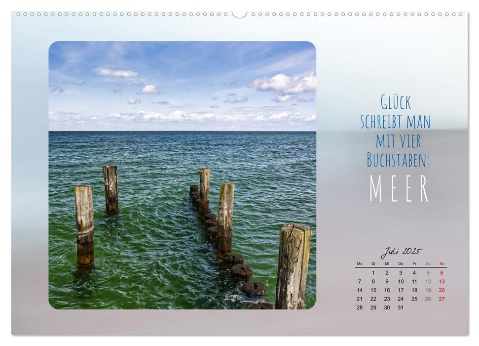 Mehr oder weniger Meer (CALVENDO Premium Wandkalender 2025)