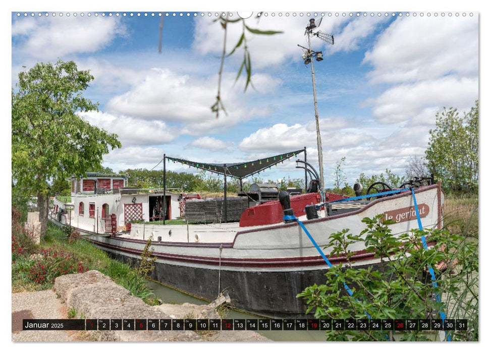 Der Königliche Kanal. Die Wasserstraße im Languedoc (CALVENDO Wandkalender 2025)