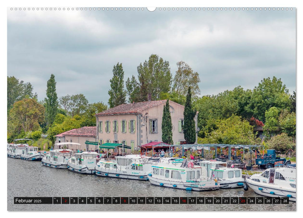 Der Königliche Kanal. Die Wasserstraße im Languedoc (CALVENDO Wandkalender 2025)