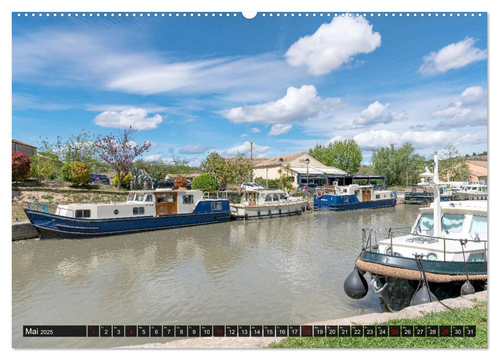 Der Königliche Kanal. Die Wasserstraße im Languedoc (CALVENDO Wandkalender 2025)