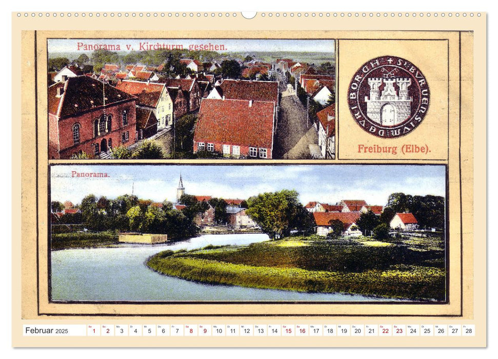 Gruß aus Freiburg an der Elbe (CALVENDO Wandkalender 2025)