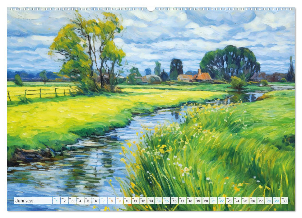 Havelland - Impressionistische Visionen einer idyllischen Region (CALVENDO Wandkalender 2025)