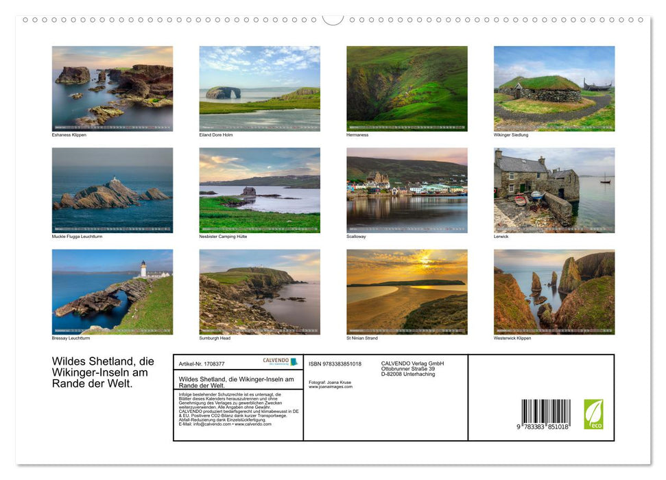 Wildes Shetland, die Wikinger-Inseln am Rande der Welt. (CALVENDO Premium Wandkalender 2025)