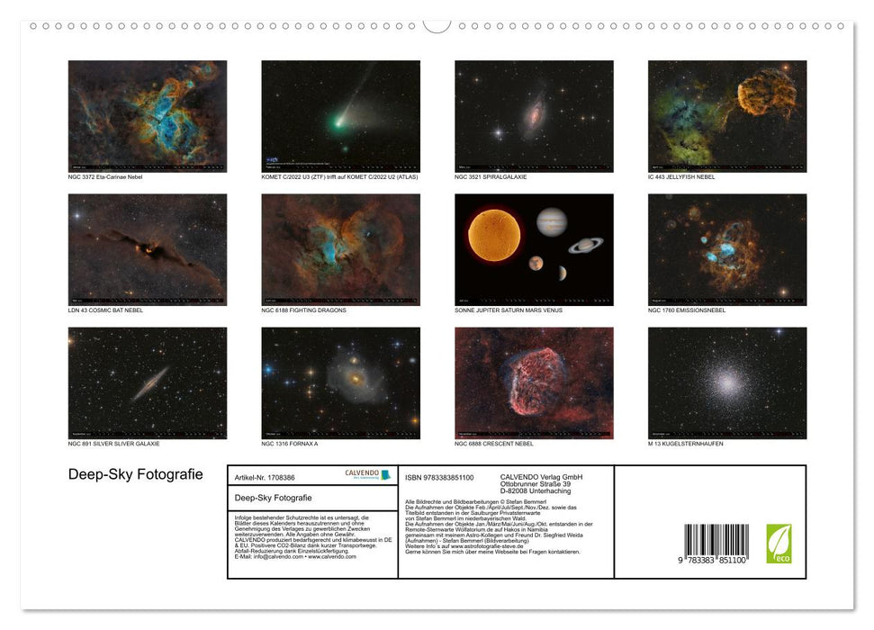 Deep-Sky Fotografie (CALVENDO Premium Wandkalender 2025)