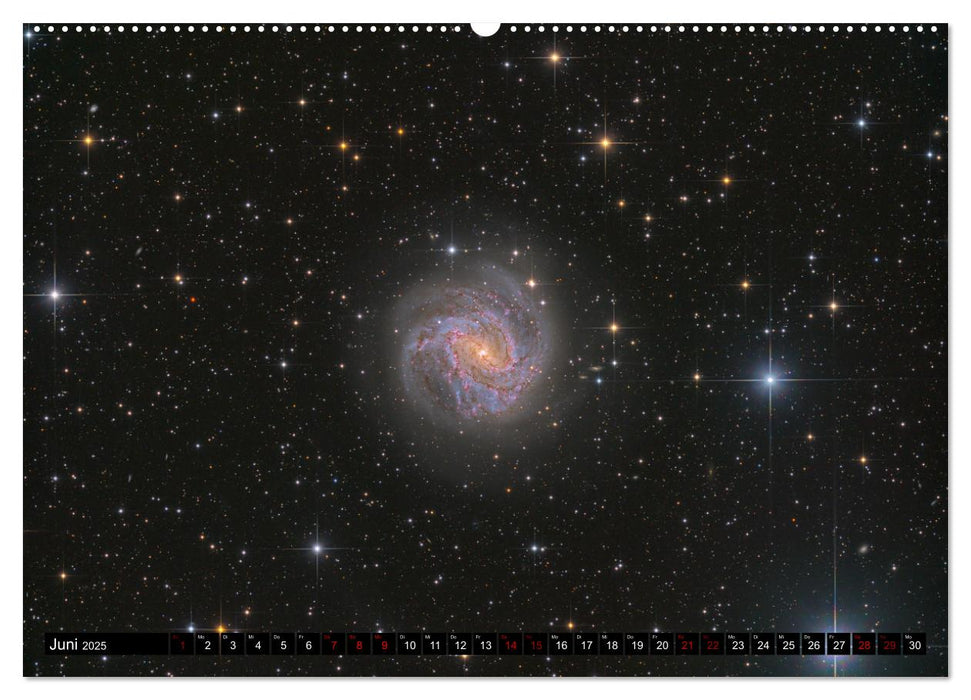 Galaxien im Universum (CALVENDO Premium Wandkalender 2025)