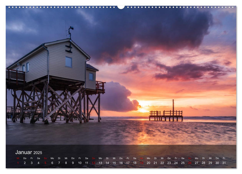 2025 - wundervolle Lichtstimmungen an Nord- und Ostsee (CALVENDO Premium Wandkalender 2025)