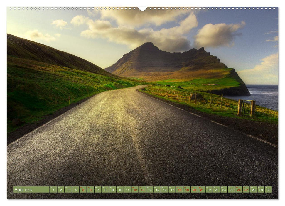 Färöer Inseln - Wo Schafe tanzen und die Natur im Winde fliegt (CALVENDO Wandkalender 2025)